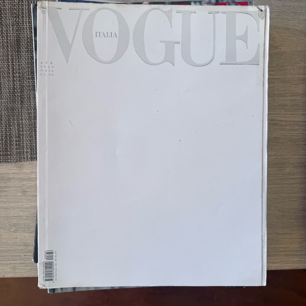 VOGUE Italia 836 April 2020 #White So Far So Close
